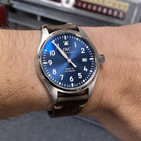 Review IWC Nato strap on mark xx blue : r/IWCschaffhausen